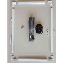 Menteşeli Kapı Sinekliği Beyaz (En: 0-90 Cm. Boy: 0-210 Cm) Istenilen Ölçüde