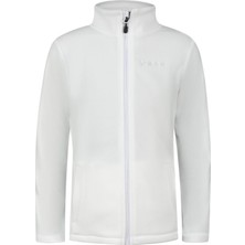 2AS Crystal Çocuk Tam Fermuarlı Ince Polar Sweatshirt Beyaz