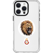Galatasaray iPhone 16 Pro Max Uyumlu Galatasaray Aslan Kükre Arma Magsafe Lisanslı Telefon Kılıfı