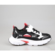 Pepino 1866 Siyah-Kırmızı Çocuk Sneakers