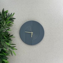 Bohem, Iskandinav, Tasarım Duvar Saati (Hand Made)-Gri