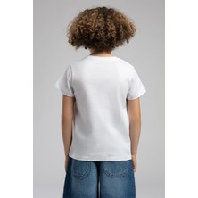 Londonlogo Erkek Çocuk T-Shirt Beyaz-L