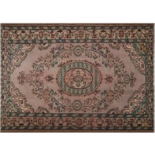 El Dokuma %100 Yün Türk Vintage Halı Yerli Üretim ÖLÇÜ;180X254