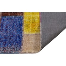 Modern El Dokuma Patchwork Halı Multi ÖLÇÜ;230 x 230