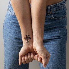 Minimal Kaplumbağa Dövme Şablonu (Spreysiz)