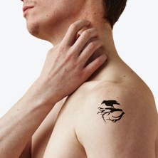 Dalda Karga Dövme Şablonu (Spreysiz)