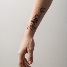 Astronot Dövme Şablonu (Spreysiz)