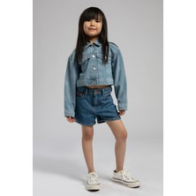 Star Kız Çocuk Jean Ceket Denim