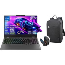 Lenovo Loq 15IRX9 Intel Core I7 13650HX 64GB 512GB SSD Rtx 4060 (115W) 15.6" 100% Srgb 144Hz Fhd IPS Panel Windows 11 Pro Taşınabilir Bilgisayar 83DV011GTR P40 + B210 Siyah Çanta Hediyeli