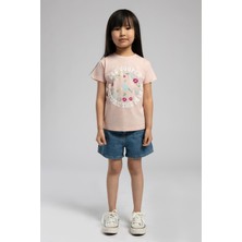 Imelda Kız Çocuk T-Shirt Pudra