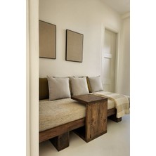 Barine Keten Karışımlı Düz Renk Kırlent Naturel