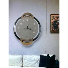 Fosfor Detaylı Ahşap Duvar Saati, Duvar Saati, Phosphor Wall Clock,fosforlu Saat, Wall Clock,
