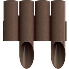 Trend Bahçe Ahşap Görünümlü Çim Bordürü 2.3 Metre Çim Ayırıcı