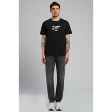 Lee Cooper Orsino Erkek %100 Pamuk O Yaka T-Shirt Siyah