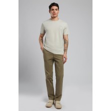 Lee Cooper Codrin Erkek %100 Pamuk O Yaka T-Shirt Taş