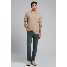 Lee Cooper Jagger Erkek Slım Straıght Dar Kesim Normal Bel Düz Paça Jean Pantolon Yeşil