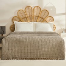 Karaca Home Mady %100 Cotton Waffle Çift Kişilik Tek Pike Taş