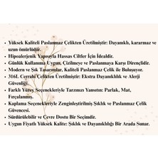 Tasarmistic Hermea | Çelik Kadın Küpe Şık