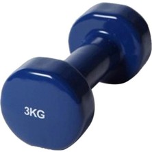 Ckspor 3 kg Köşeli Vinyl Dambıl Kaymaz Özel Kaplama Ithal Ergonomik Dambıl 1 Adet