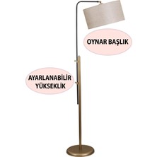 Pente Tekli Siyah Eskitme Lambader Açık Kahve Şapka Yatak Odası Oturma Odası Salon Lambader