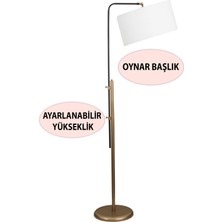 Pente Tekli Siyah Eskitme Lambader Krem Şapka Yatak Odası Oturma Odası Salon Lambader