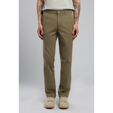 Lee Cooper New Normal Bel Dar Kesim Düz Paça Haki Erkek Pantolon
