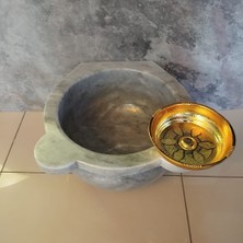 Gri Mermer Düz Kurna