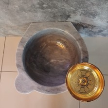 Gri Mermer Düz Kurna