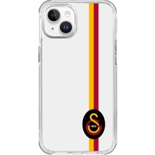 Galatasaray iPhone 14 Uyumlu Galatasaray Parçalı Detay Siyah Arma Lisanslı Telefon Kılıfı