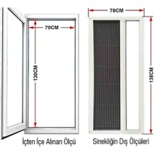 Akordeon Pileli Pilise Kapı Sineklik Beyaz, 90X210 Cm. Istenilen Ölçüde