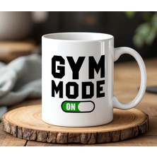 BB Design Gym Mode On Tasarımlı Beyaz Seramik Baskılı Kupa Bardak 330 ml