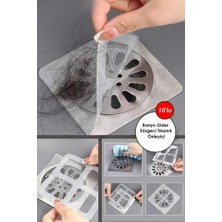 Jetfast 10 Adet Banyo Gider Süzgeci Saç Yakalayıcı Süzgeç Banyo Duş Gider Tıkanık Önleyici Süzgeç