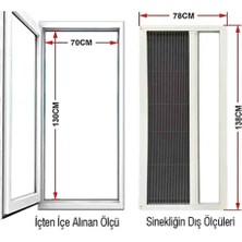 Akordeon Pileli Pilise Pencere Sineklik Beyaz, 70*130 Cm., Istenilen Ölçüde