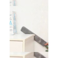 Destpak Köşe Bucak Fırçası Mikrofiber Başlıklı Girintili Yüzey Dip Köşe Raf Temizleme Mopu Toz Alma Fırçası