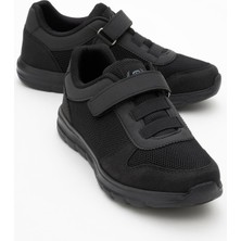 Ccway Kadın Cırtlı Anorak Spor Ayakkabı Siyah Siyah