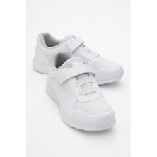 Ccway Kadın Cırtlı Anorak Spor Ayakkabı Beyaz Beyaz