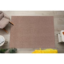 Tm-01 Sisal Jut Hasır Model Tek Renk Dokuma Yıkanabilir Toz Vermez  Halı Krem