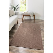 Saraz Halı Tm-01 Sisal Jut Hasır Model Tek Renk Dokuma Yıkanabilir Toz Vermez  Halı Krem