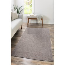 Saraz Halı Tm-01 Sisal Jut Hasır Model Tek Renk Dokuma Yıkanabilir Toz Vermez  Halı Krem