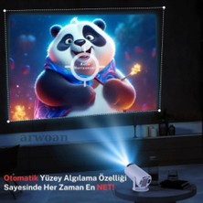 Taşınabilir Android Projeksiyon En Güncel Versiyon Wifi Destekli Akıllı Sinema Projektör Ultra Hd