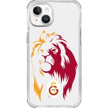 iPhone 13 Uyumlu Galatasaray Sarıyla Kırmızı Aslan Şeffaf Lisanslı Telefon Kılıfı