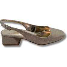 Çiğdem Kundura Anneliese Simli Abiye Babet | Kadın Babet Ayakkabı - Anneliese - Altın - 36