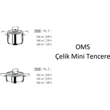 Oms Mini Çelik Tencere 14 cm