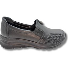 Çiğdem Kundura Brigitte  Deri Kadın Kemik Çıkıntısına Özel Günlük Ayakkabı - Brigitte - Siyah - 37