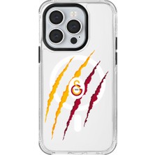 Galatasaray iPhone 14 Pro Uyumlu Galatasaray Aslan Pençe Magsafe Lisanslı Telefon Kılıfı