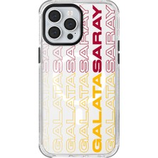 Galatasaray iPhone 13 Pro Max Uyumlu Galatasaray Dikey Metin Lisanslı Telefon Kılıfı