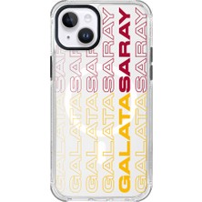 Galatasaray iPhone 14 Uyumlu Galatasaray Dikey Metin Lisanslı Telefon Kılıfı