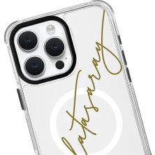 iPhone 14 Pro Max Uyumlu Galatasaray El Yazı Magsafe Lisanslı Telefon Kılıfı