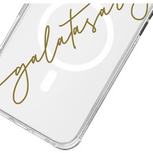 iPhone 14 Pro Max Uyumlu Galatasaray El Yazı Magsafe Lisanslı Telefon Kılıfı