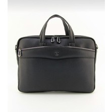 Atabey Çanta Siyah  Laptop Evrak Çantası 13 & 13,3 Inç Suni Deri Ergonomik Tasarım Özellikleriyle